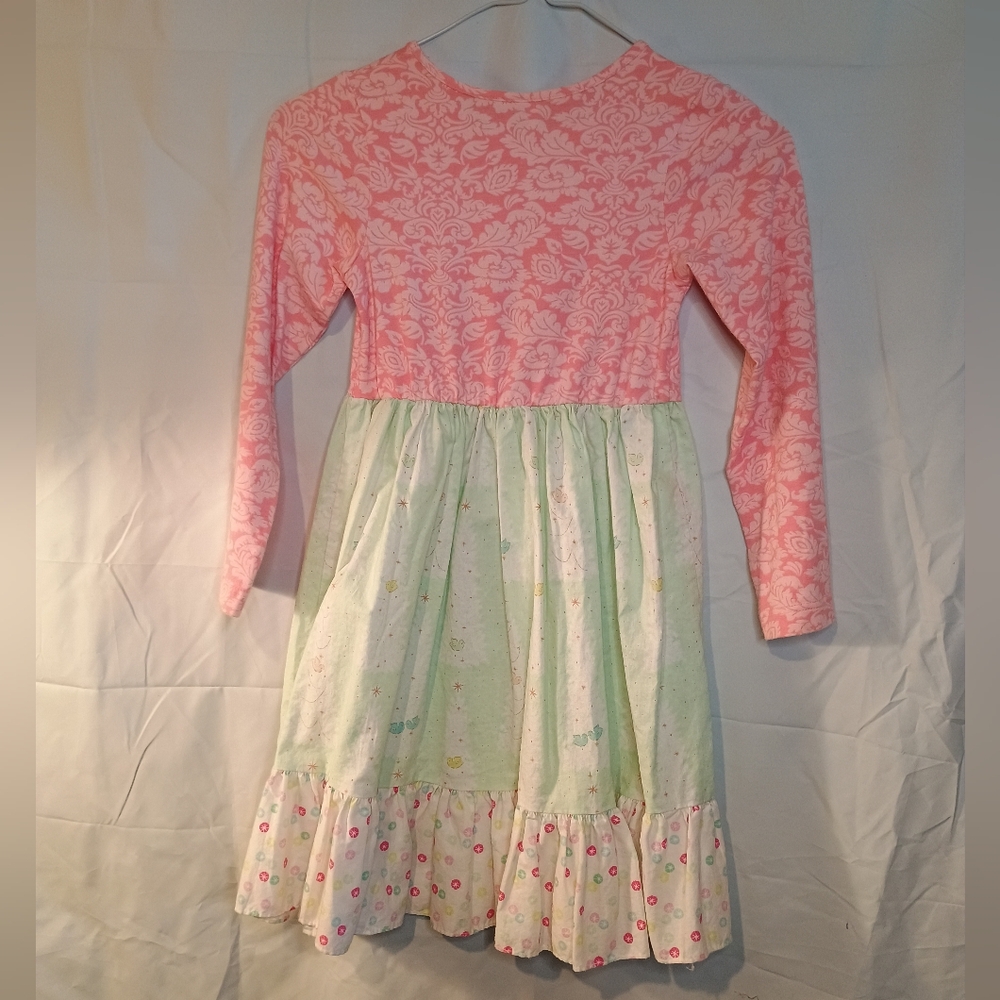 Pastel Holiday Dress By Ricrac & Ruffles - Picture 2 of 4